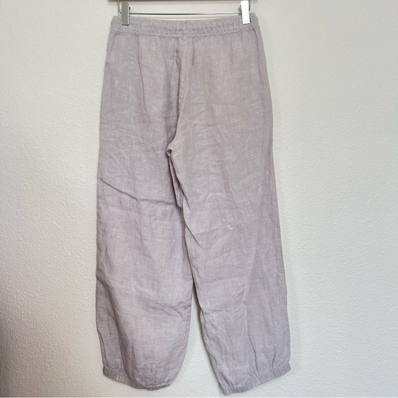 Sigrid Olsen Pull-on Elastic Waist Natural Tan Linen Jogger Pant Size XSmall - Picture 5 of 11